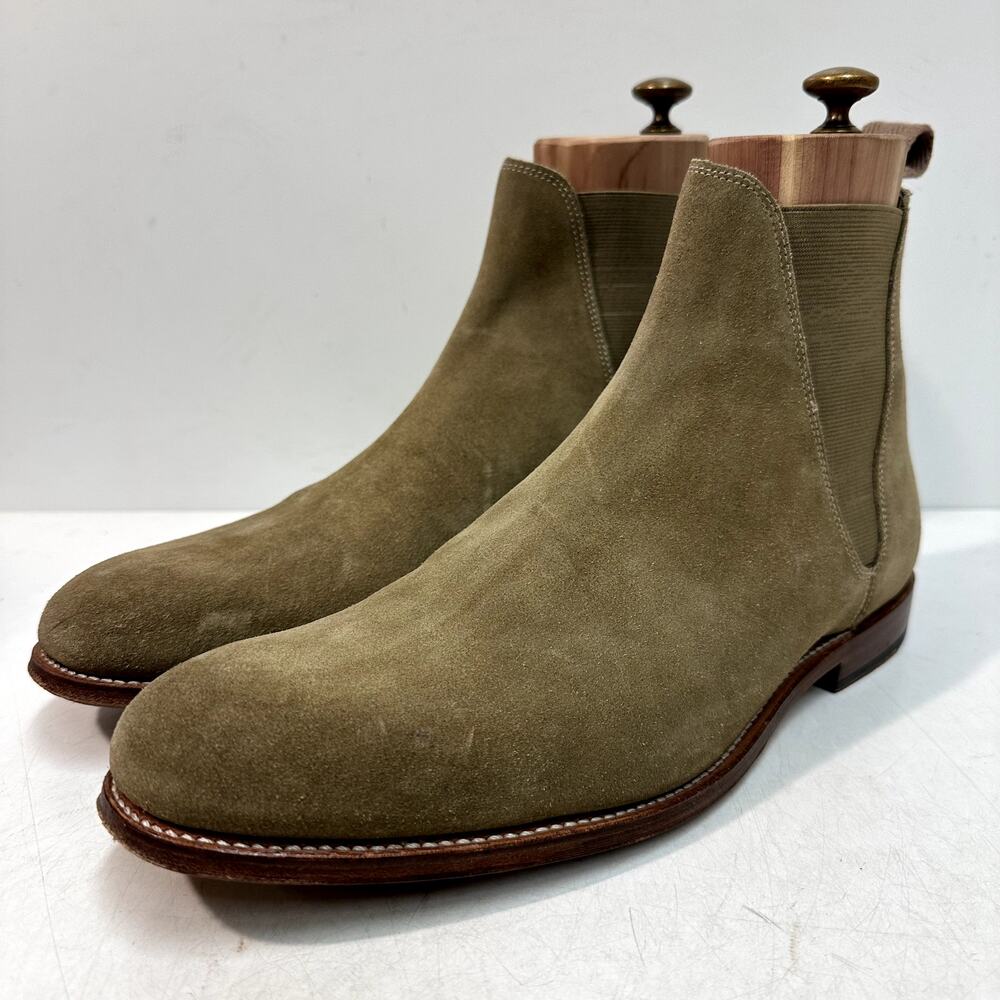 VERY GOOD Grenson Nolan Chelsea Suede Tan Mod Boot 119088 UK 9 F / US 10 D - Picture 2 of 12